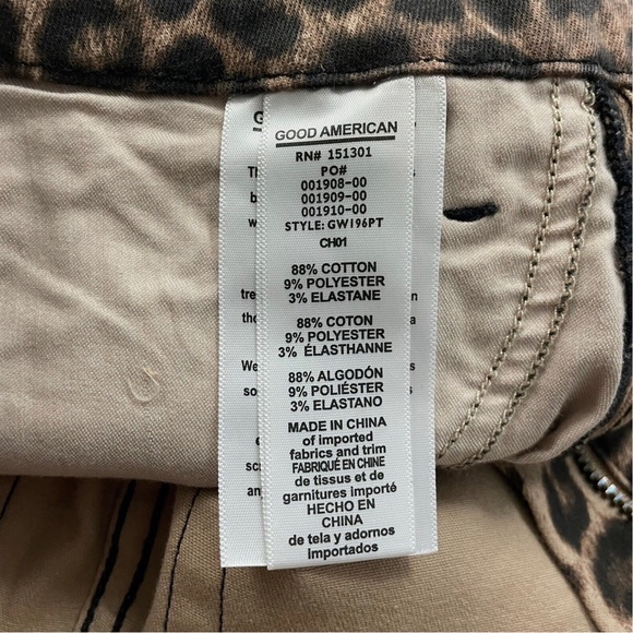 Good American Leopard Print Jeans - Picture 3 of 8
